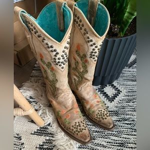 Corral Cactus Embroidered Western Boots